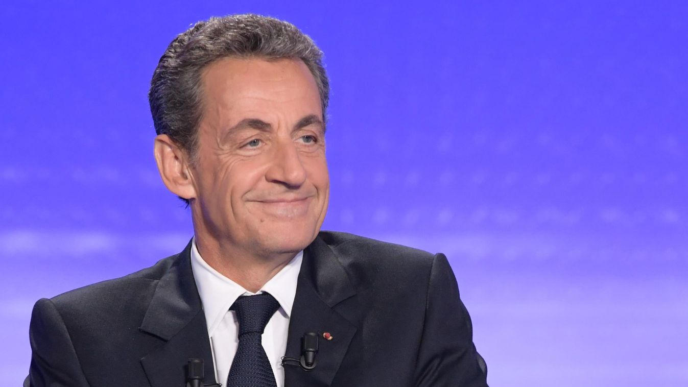politics Vertical Candidate for the right-wing party primaries ahead of the 2017 presidential election former French president Nicolas Sarkozy prepares to take part in a televised debate at the studios of France 2 in Paris on November 17, 2016.
France's s