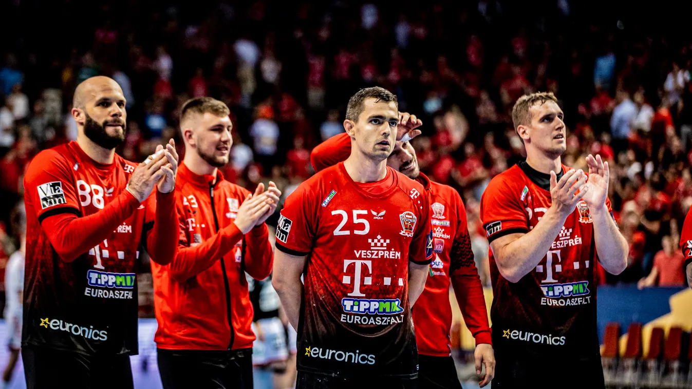 Telekom Veszprém–Aalborg HB (dán) férfi kézilabda, Bajnokok Ligája negyeddöntő, első mérkőzés, 2022.05.12. Rasmus Lauge Sipos Adrián 