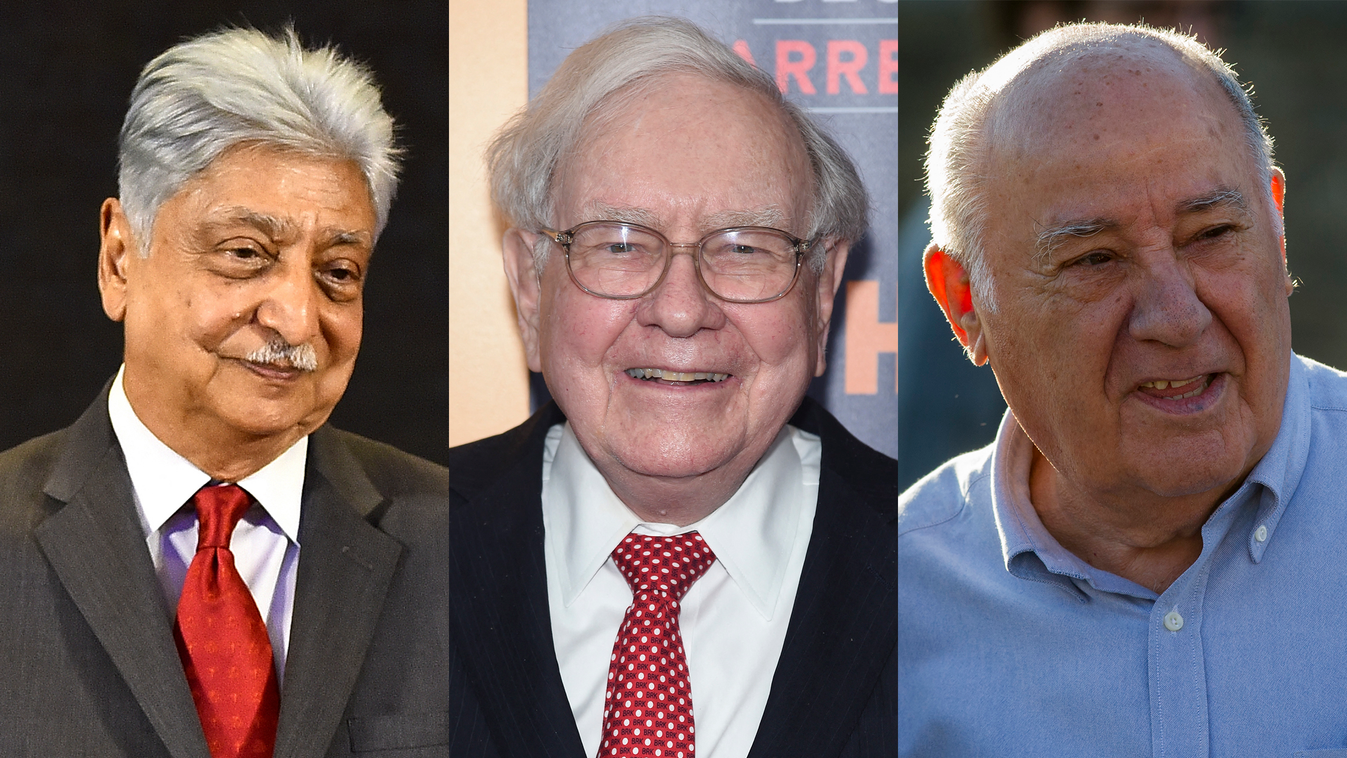 Azim Premji, Warren Buffett, Amancio Ortega, montázs 