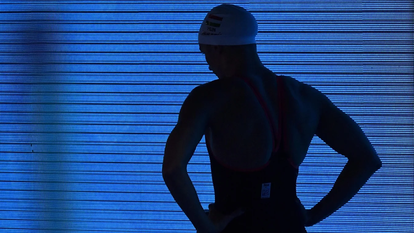 Budapest, 2017. július 28.
Hosszú Katinka a női 200 méteres hátúszás elődöntője után a 17. vizes világbajnokságon a Duna Arénában 2017. július 28-án.
MTI Fotó: Illyés Tibor 