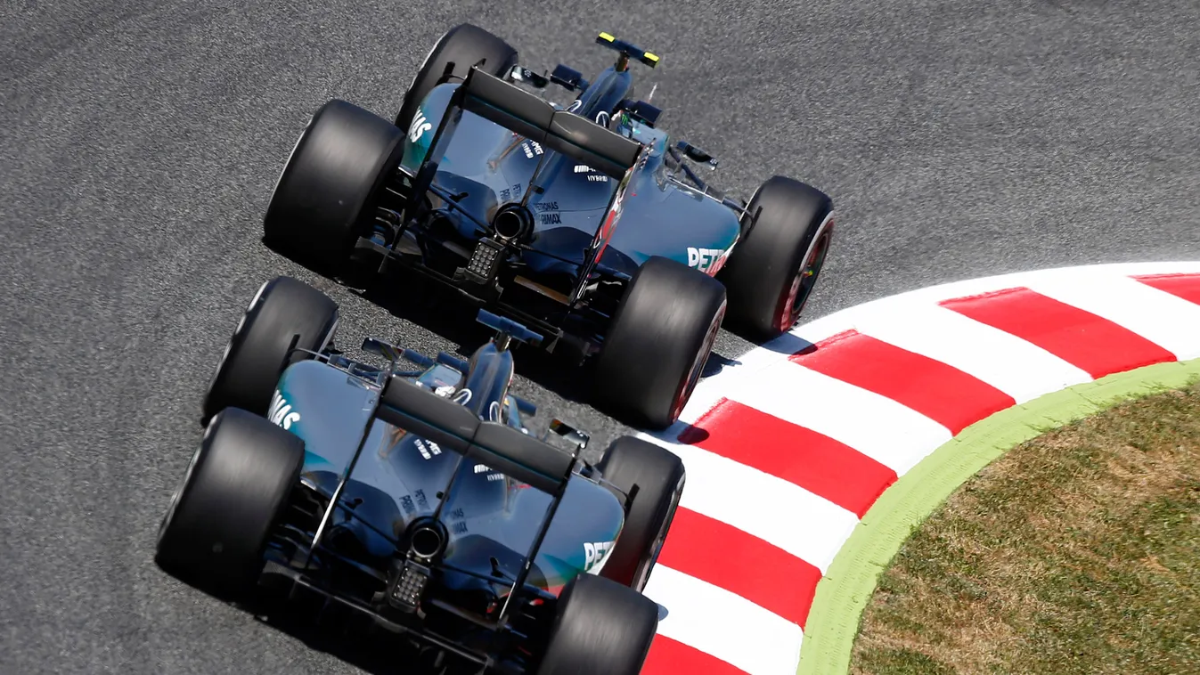 Forma-1, Nico Rosberg, Lewis Hamilton, Mercedes, Spanyol Nagydíj 