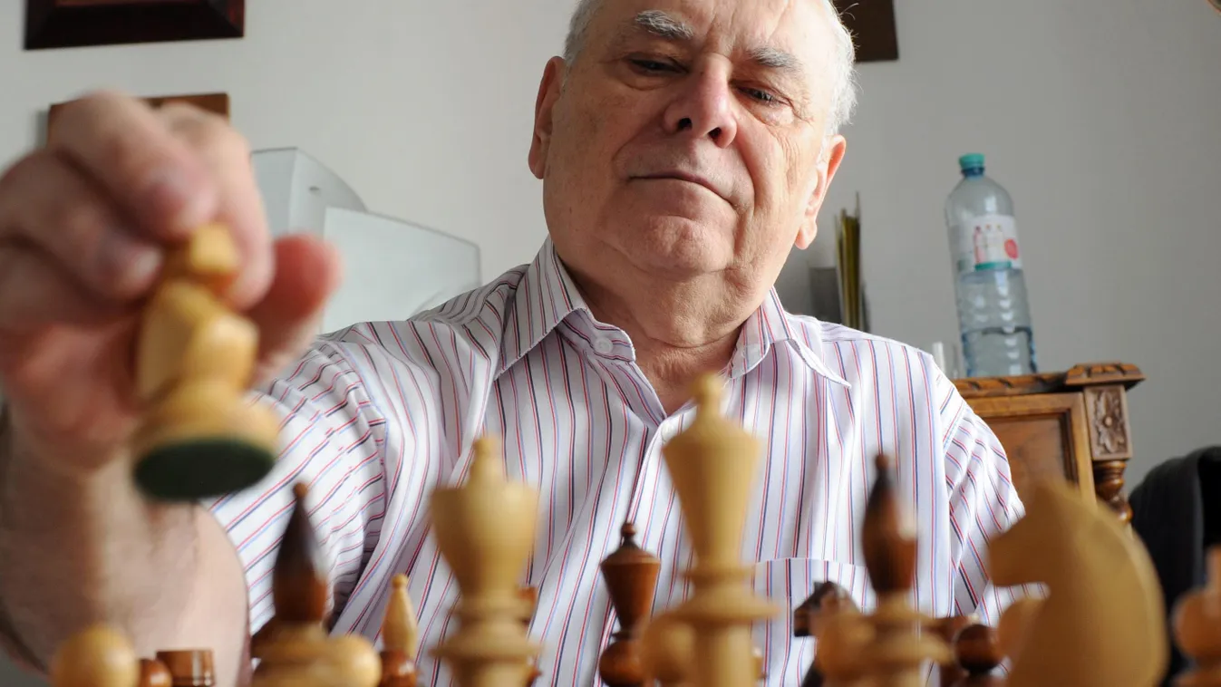 Portisch Lajos sakk sakkfigura sakkozó sakktábla 