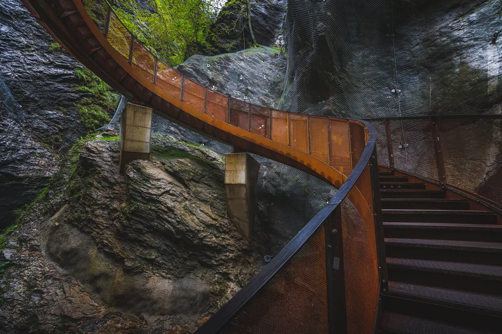 Liechtenstein, Canyon, Kanyon, szurdok, Liechtensteinklamm, természet, alpok, Ausztria 