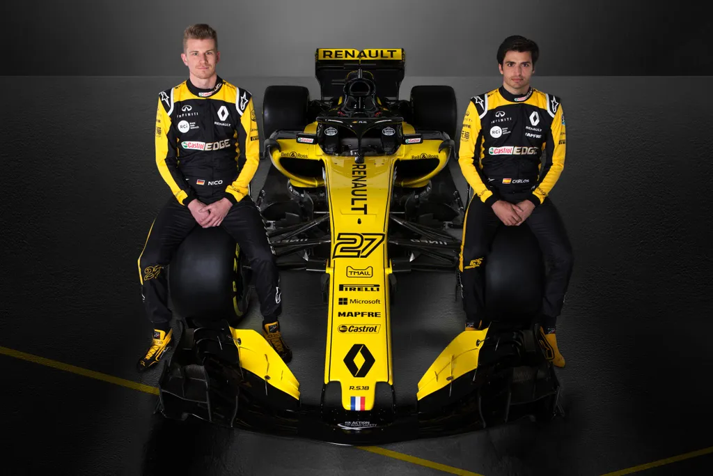 Forma-1, Nico Hülkenberg, Carlos Sainz, Renault Sport Racing, Renault RS18 bemutató 