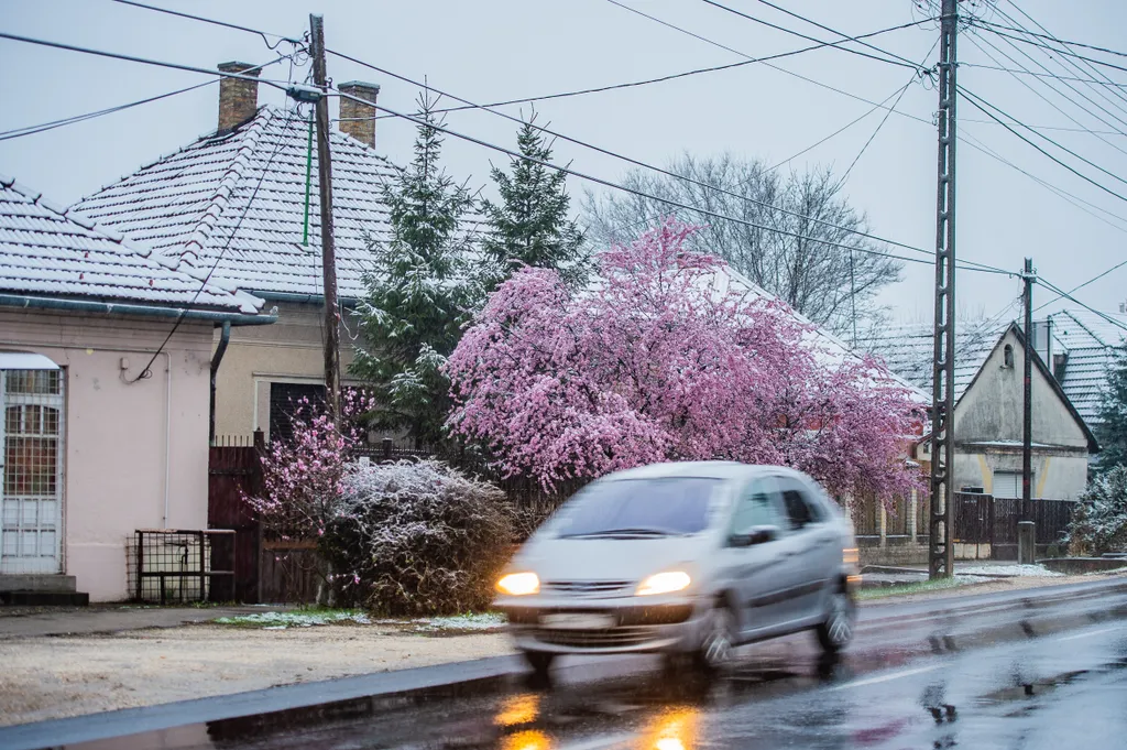 havazás, hó, időjárás, április 