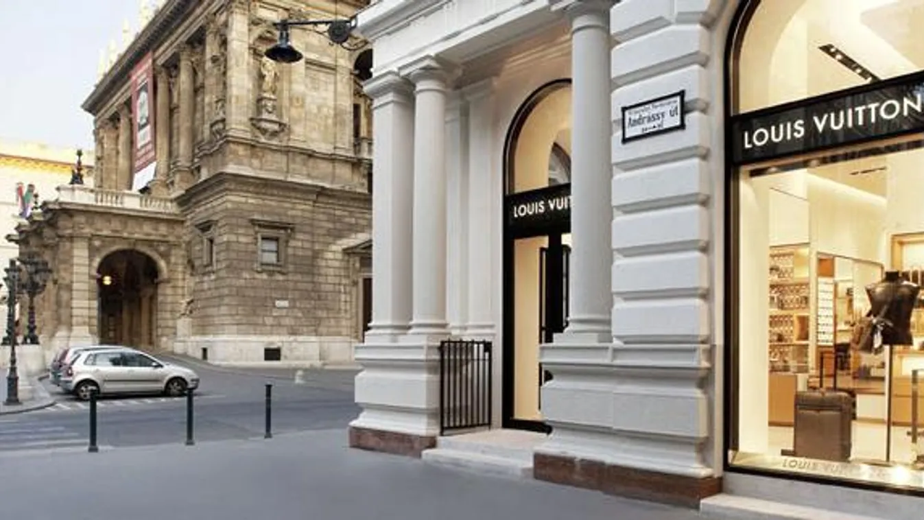 luxusmárka, a Louis Vuitton budapesti üzletének megnyitása az Andrássy úton 