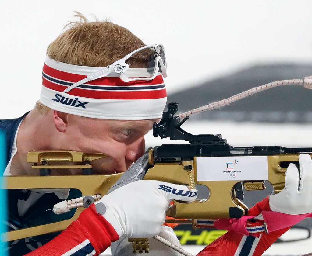 A norvég Johannes Thingnes Bö a férfi sílövők 20 kilométeres egyéni versenyében 