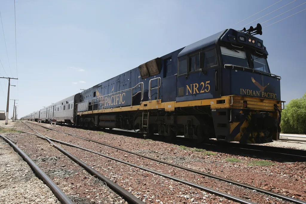 A világ leghosszabb távot megtevő vonatai, indian pacific train 