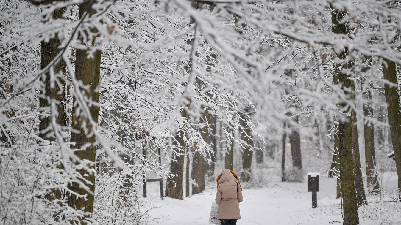 Debrecen, havazás, december, hó, időjárás, tél, hideg 