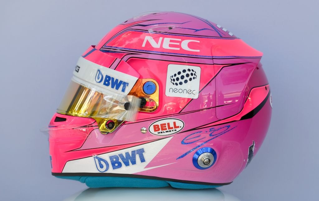 Forma-1, Esteban Ocon, Force India, bukósisak 