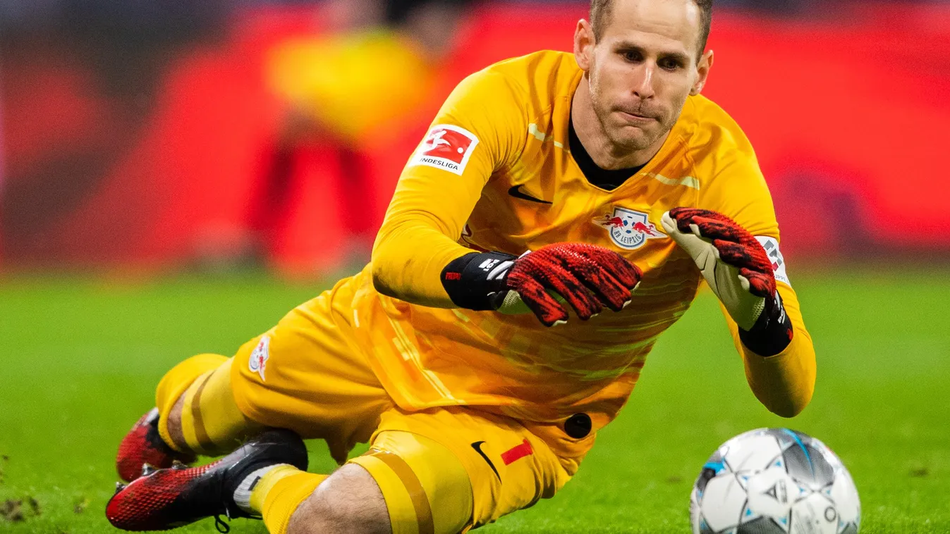 RB Leipzig - Borussia Mönchengladbach Sports soccer Bundesliga Red Bull Arena Single image individually Single player Clipping entire figure Individual action Action Single Neutral Peter Gulacsi (RB Leipzig) 