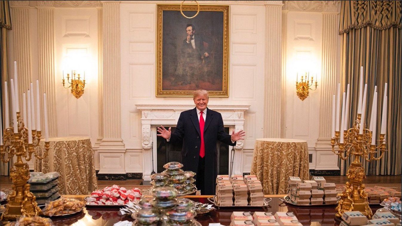 Donald Trump, hamburger, Fehér Ház 