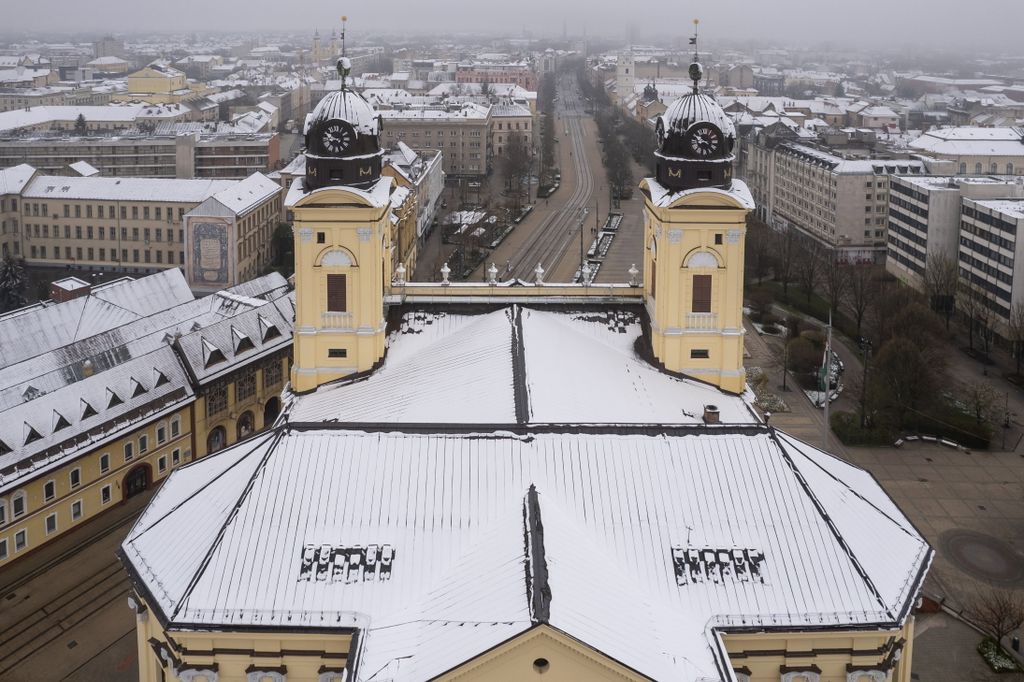 Friss fotókon a havas Debrecen, időjárás, hó, havazás, hóesés, galéria, 2023 