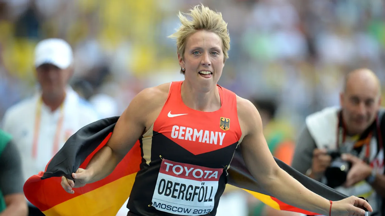 Christina Obergföll német gerelyhajító, atlétikai-vb, Moszkva