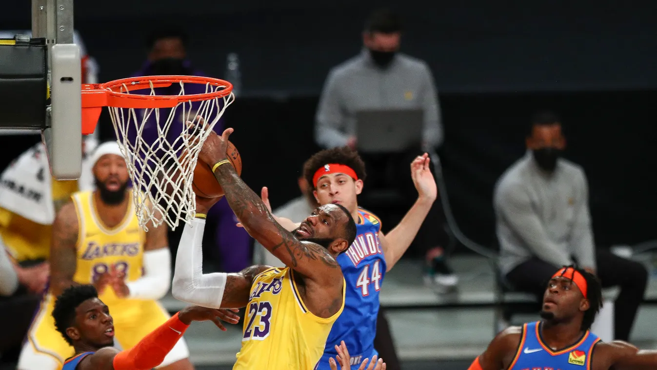 Oklahoma City Thunder v Los Angeles Lakers GettyImageRank2 Color Image nba Horizontal SPORT BASKETBALL 