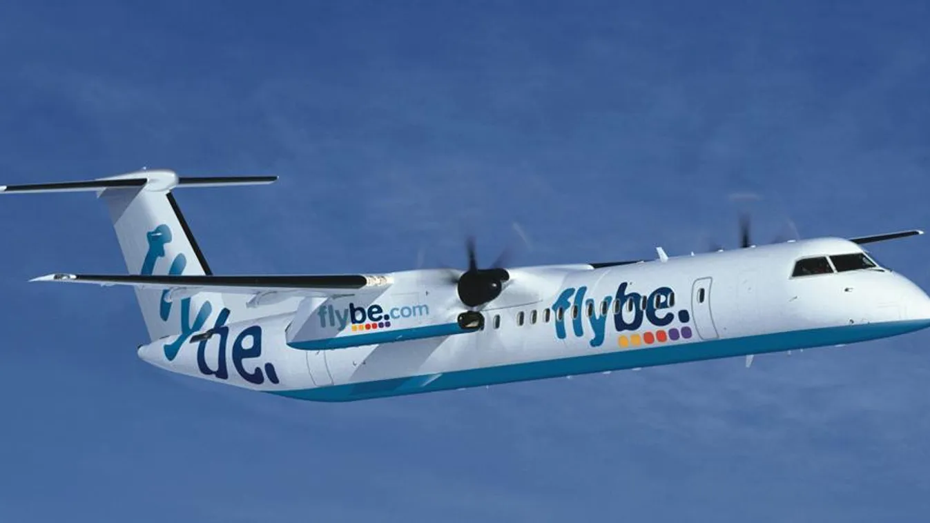 A Flybe Bombardier Dash 8-as típusú gépe 