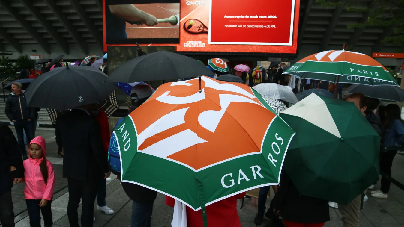 French Open tennis  Roland Garros RAIN 