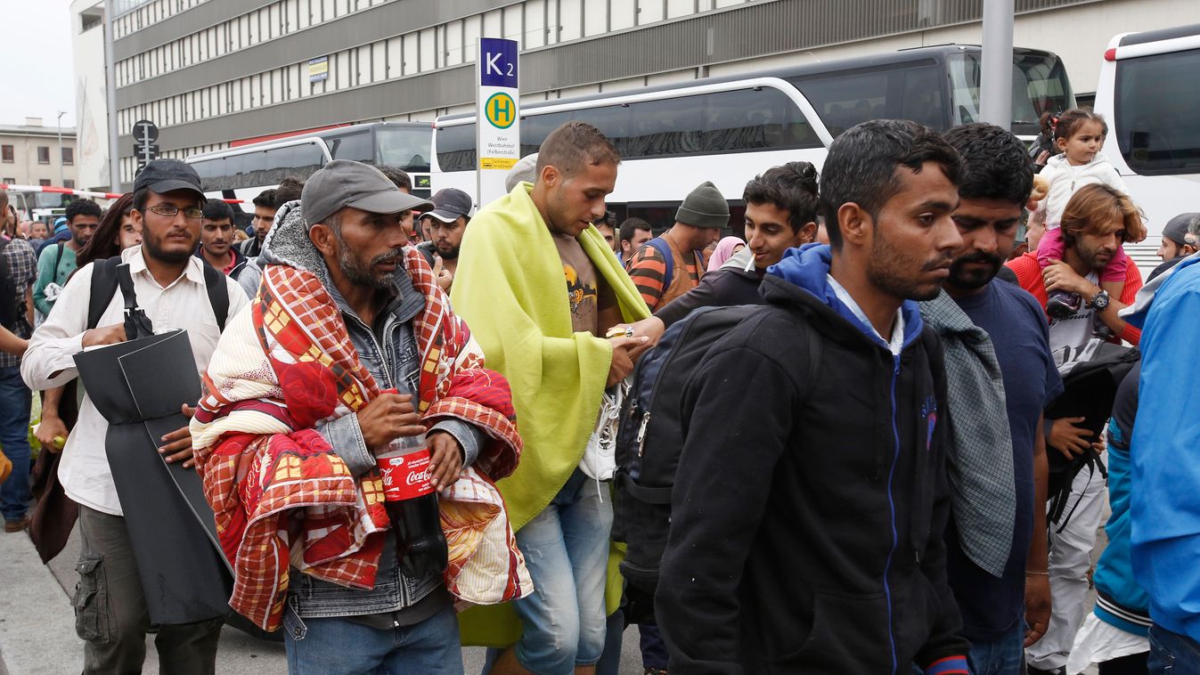 Menekültek Ausztria Bécs 