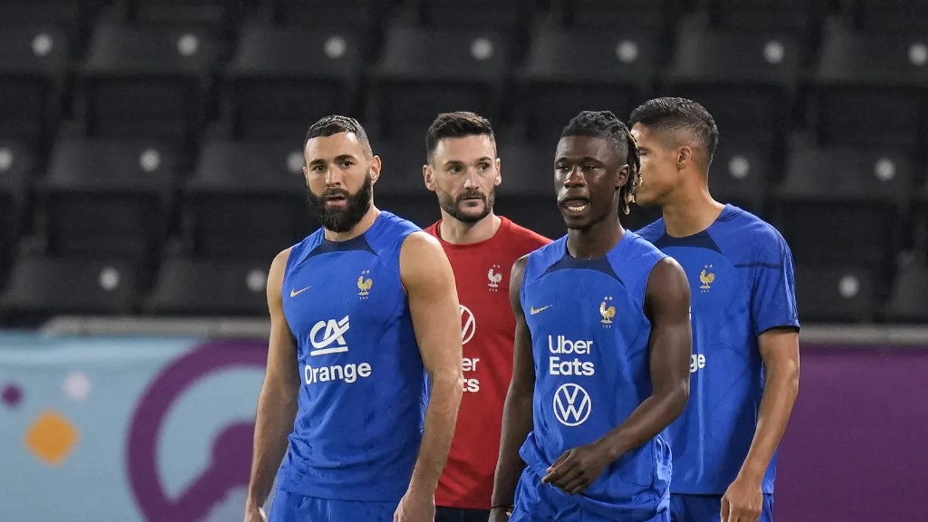 French Team Football - FIFA World Cup 2022, Training session NurPhoto FIFA WOrld Cup 2022 Training Session France France National Team National Team Qatar22 Qatar2022 worldcup22 worldcup2022 worldcup Qatar Katar International soccer Sports Soccer Professi