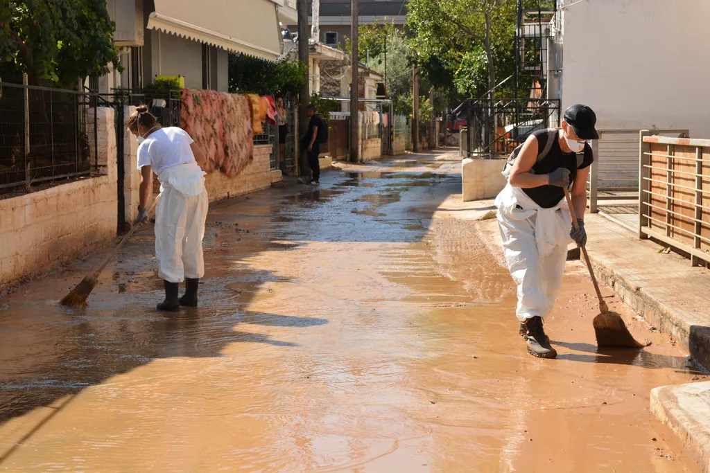 Megkezdődött a károk rendezése Görögországban a ciklon elvonulása után, galéria, 2023 