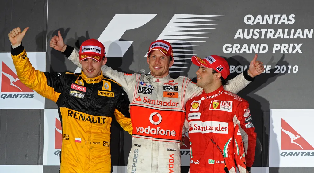 Forma-1, Robert Kubica, Jenson Button, Felipe Massa, Ausztrál Nagydíj 2010 