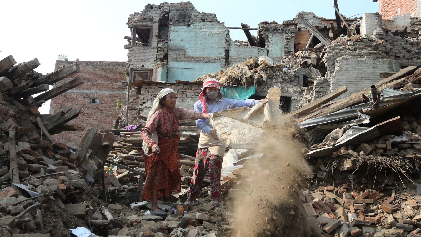 Nepáli földrengés túlélők 