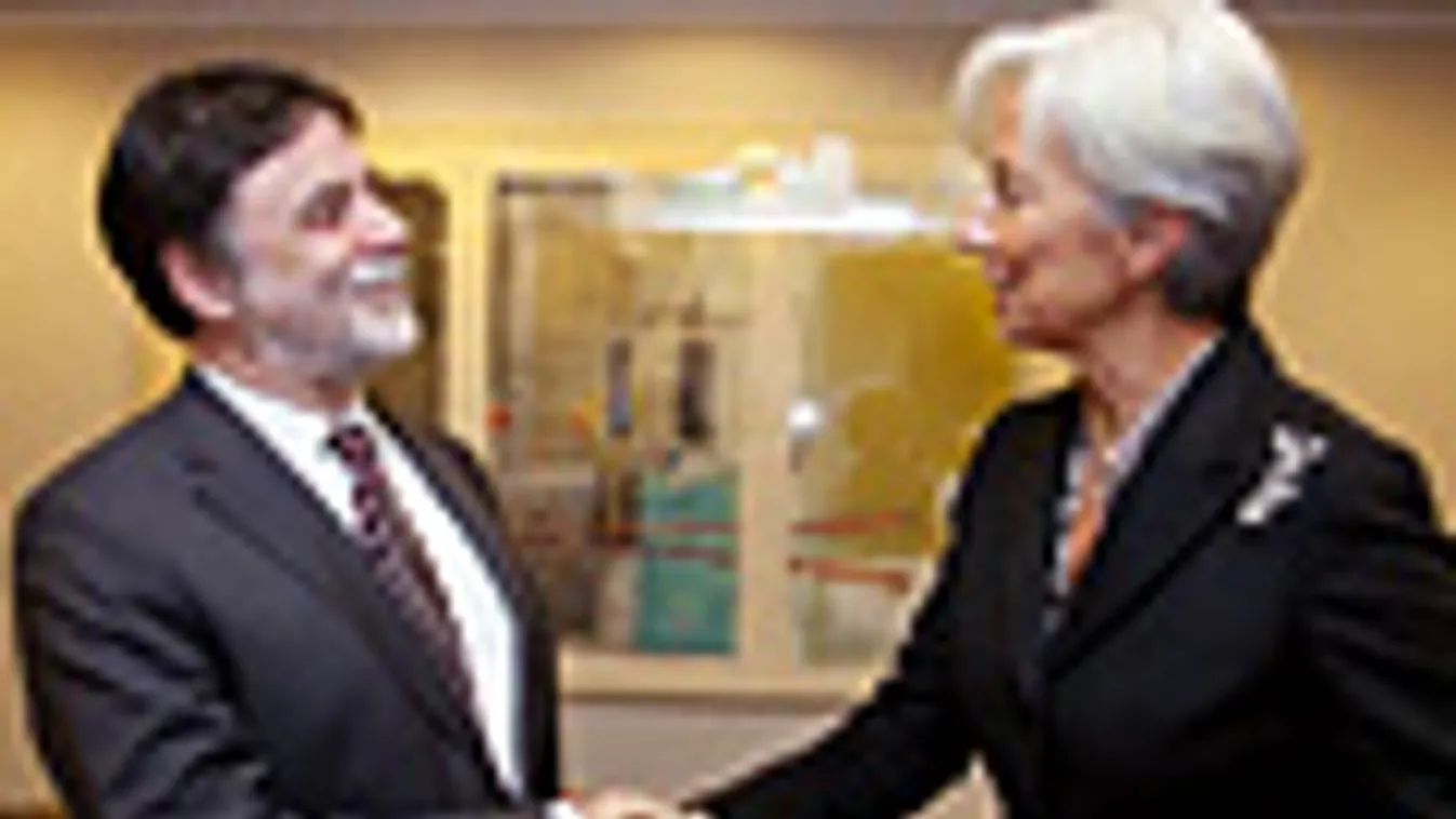 Fellegi Tamás és Christine Lagarde, IMF, a Nemzetközi Valutaalap vezérigazgatója