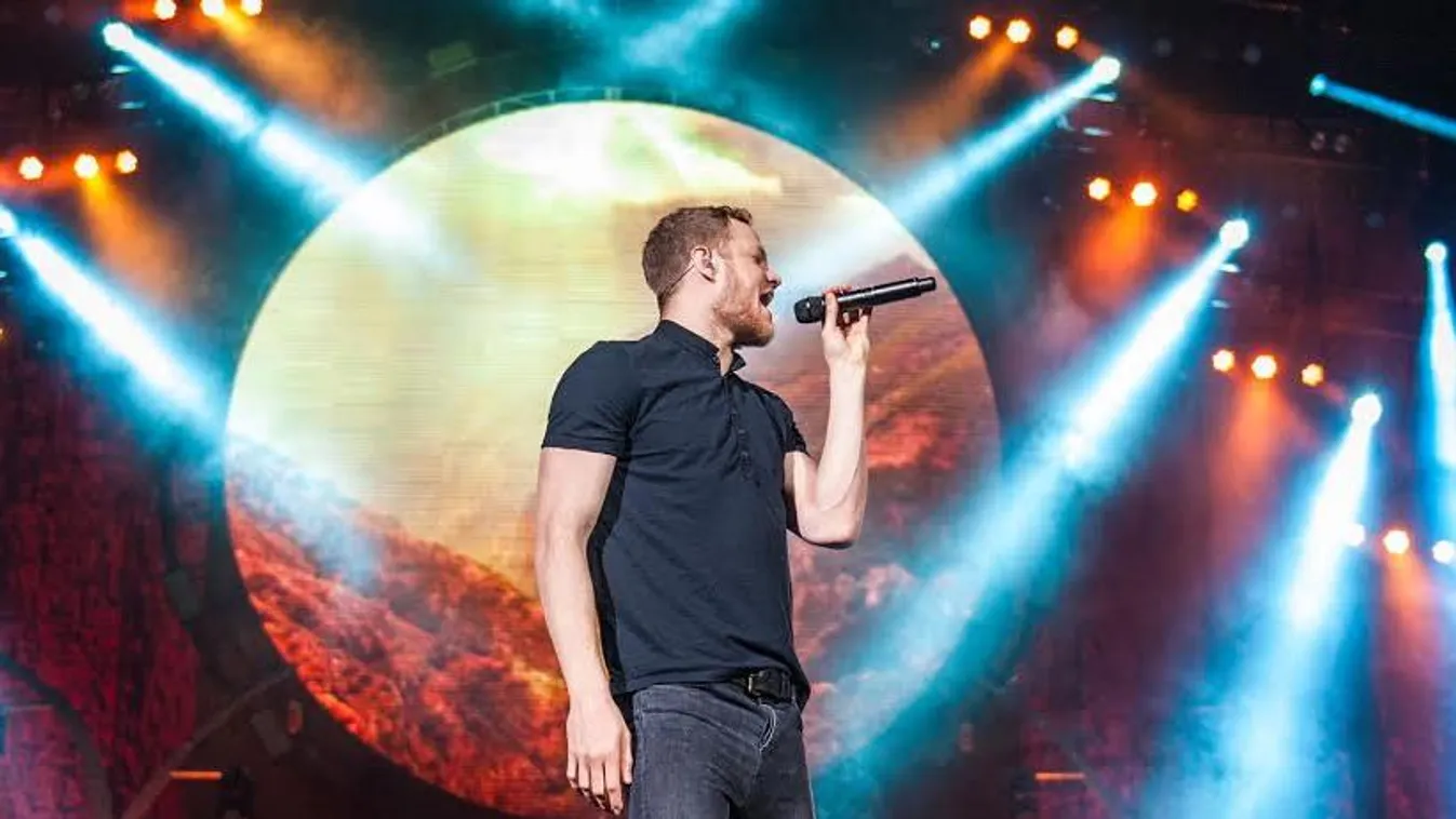 AUSTIN, TX - FEBRUARY 20:  Dan Reynolds of Imagine Dragons performs at The Frank Erwin Center on February 20, 2014 in Austin, Texas.  (Photo by Merrick Ales/FilmMagic) 