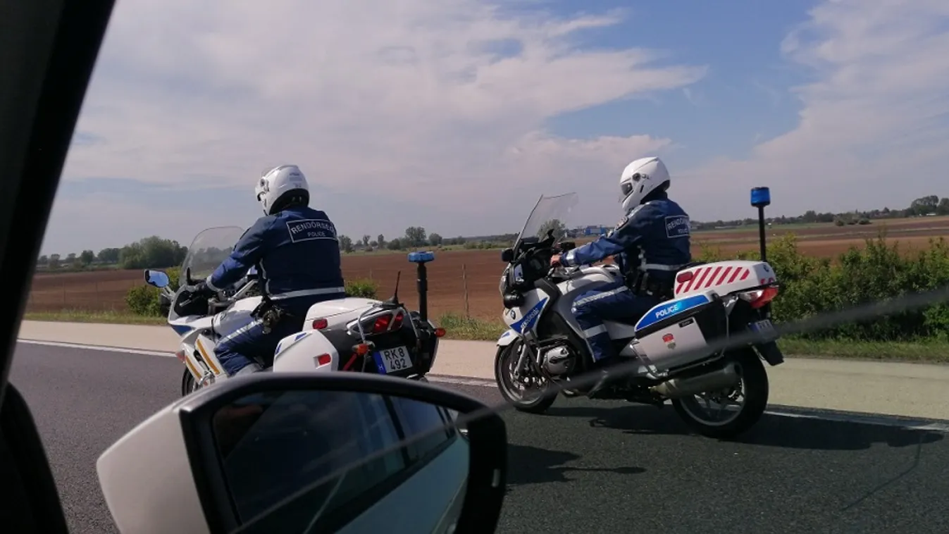 motoros rendőr járőr 