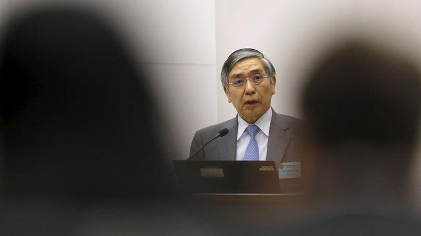 A Bank of Japan jegybank elnöke, Haruhiko Kuroda 