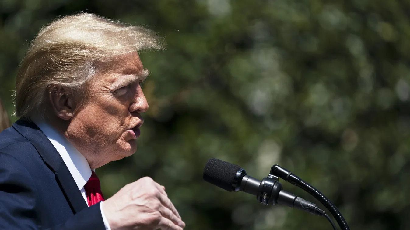 GettyImageRank2 POLITICS GOVERNMENT VIRUS coronavirus covid-19 washington public health MEDICINE AND HEALTH diseases WASHINGTON, DC - APRIL 22: U.S. President Donald Trump speaks during a tree planting ceremony in recognition of Earth Day and Arbor Day on