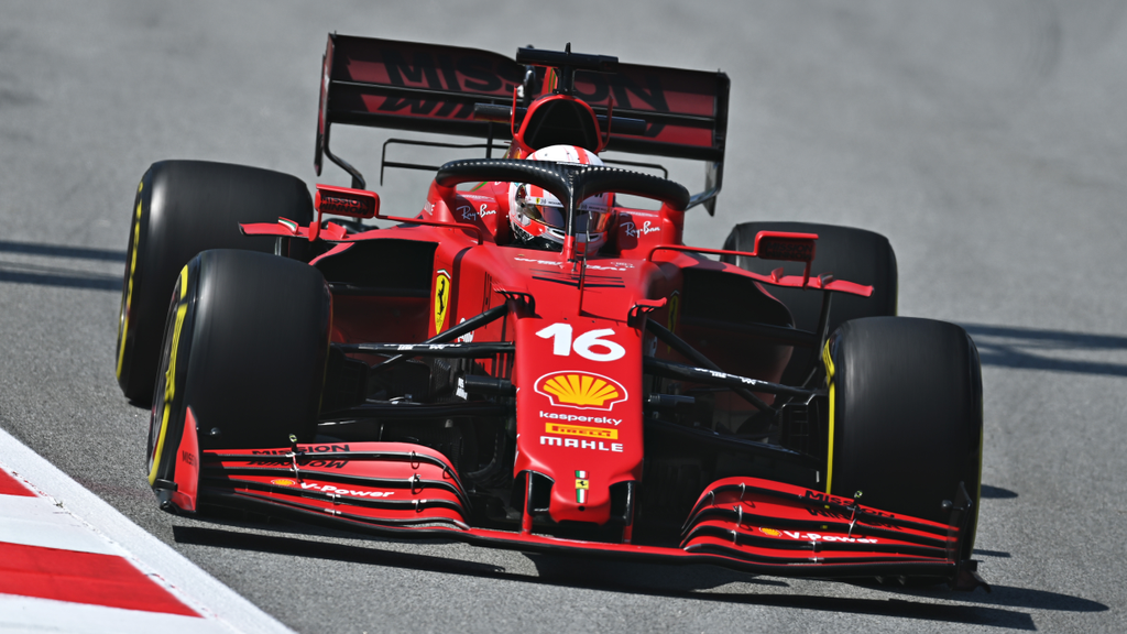 Forma-1, Charles Leclerc, Ferrari, Spanyol Nagydíj 2021, péntek 