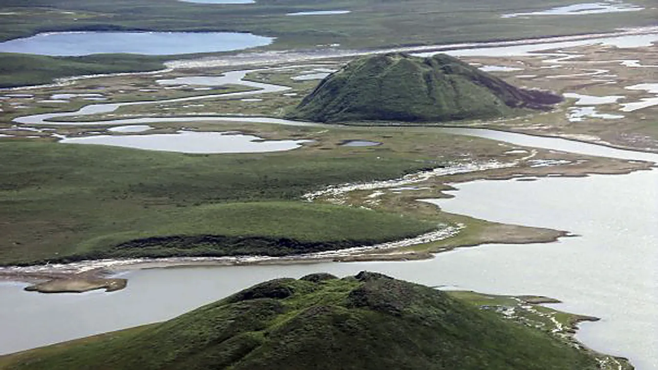 pingo, Tuktoyaktuk, Északnyugati Területek, Kanada 