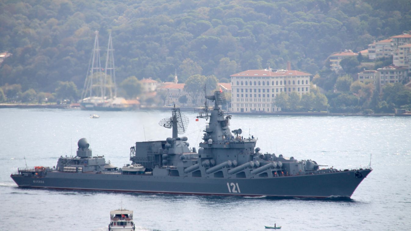 Guided missile cruiser 'Moskva' WARSHIP vessel guided missile cruiser sialing military russia russian SQUARE FORMAT 