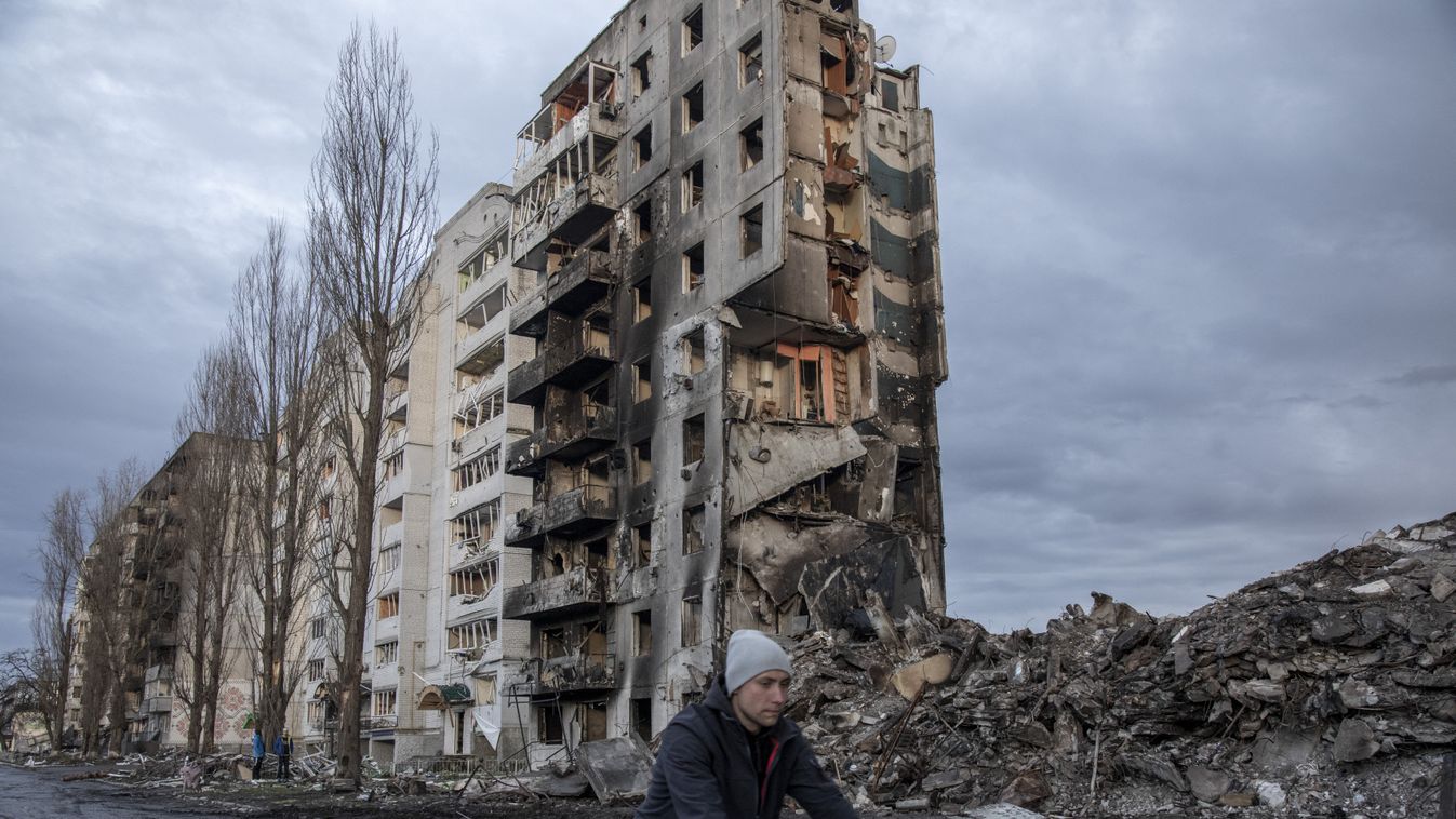 Ukrajna, Ukrán válság 2022, ukrán, orosz, háború, orosz-ukrán háború, rom, romok, Kijev, lakos 