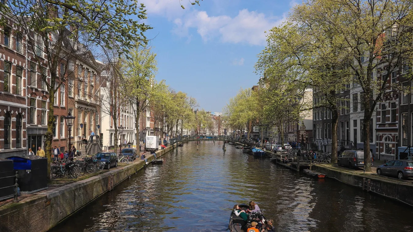 Daily Life In Amsterdam 17th Amsterdam Color Downtown Dutch EU Europe European Herengracht Holiday Jordaan Keizersgracht Metal Netherlands Prinsengracht Tourism Travel World Heritage Site architecture background beautiful bicycle bicycles bike blue blue s