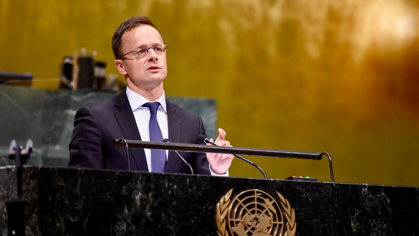 Szijjártó Péter felszólalt az ENSZ-közgyűlés csúcsszintű ülésszakán New Yorkban 