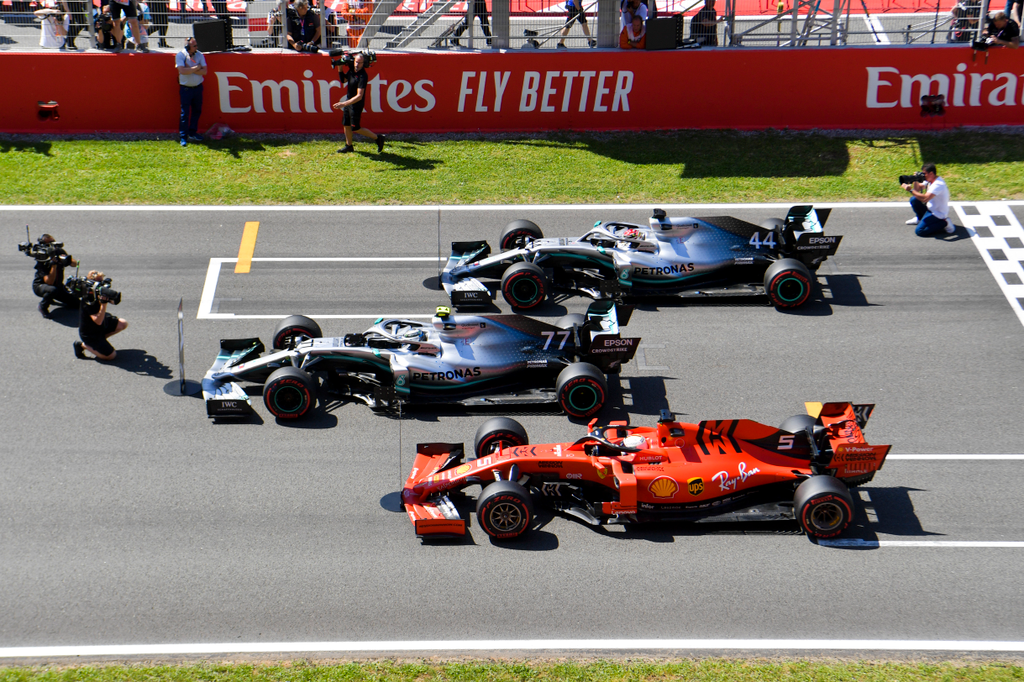 Forma-1, Valtteri Bottas, Lewis Hamilton, Sebastian Vettel, Scuderia Ferrari, Spanyol Nagydíj 