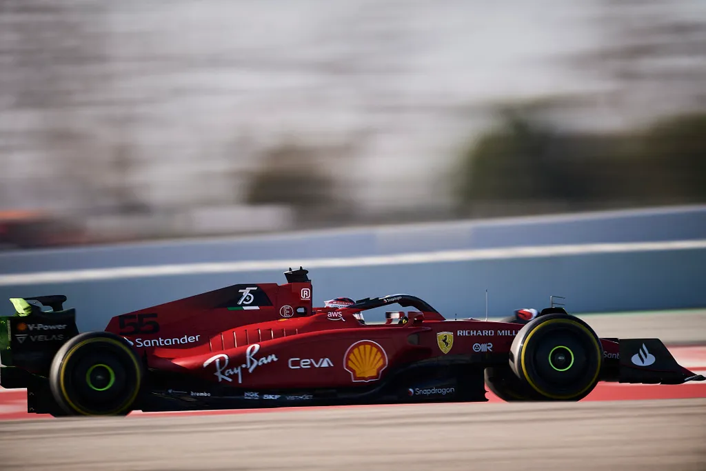 Forma-1, Carlos Sainz, Ferrari, Barcelona teszt 2022, 2. nap 