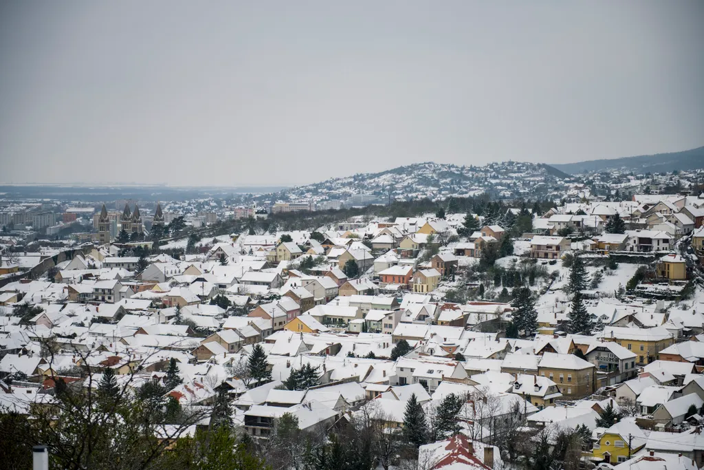 Havazás, hó, hóesés, Pécs, időjárás 