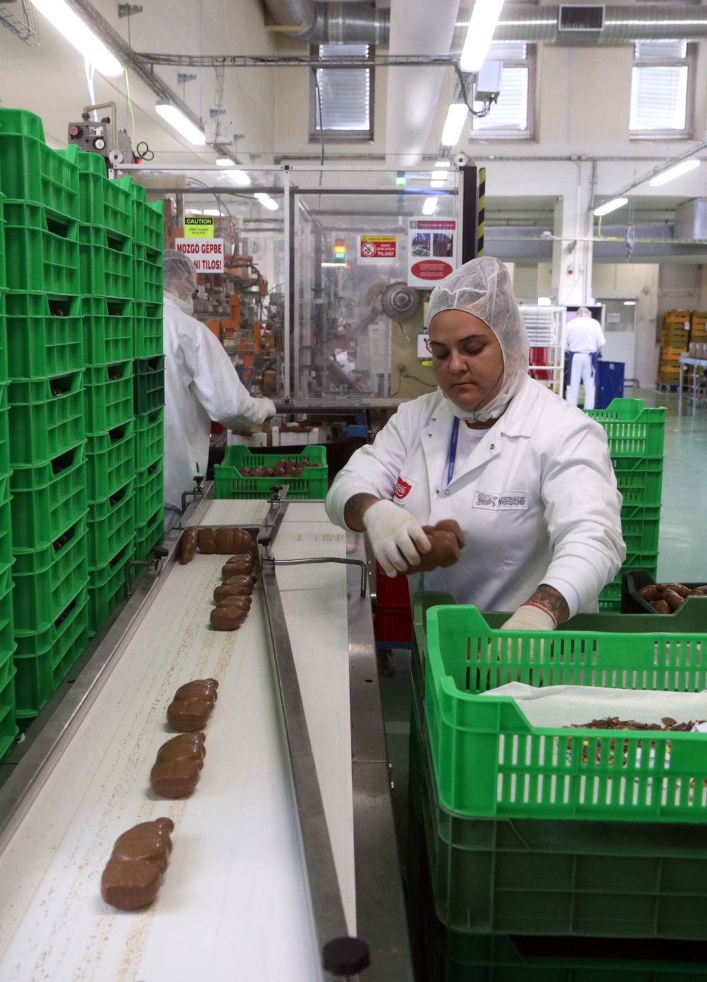 csokoládé csokoládéfigura ÉLELMISZER ÉPÜLET HÉTKÖZNAPI kosár munka közben ÖLTÖZÉK KIEGÉSZÍTŐ TÁRGY üzem 