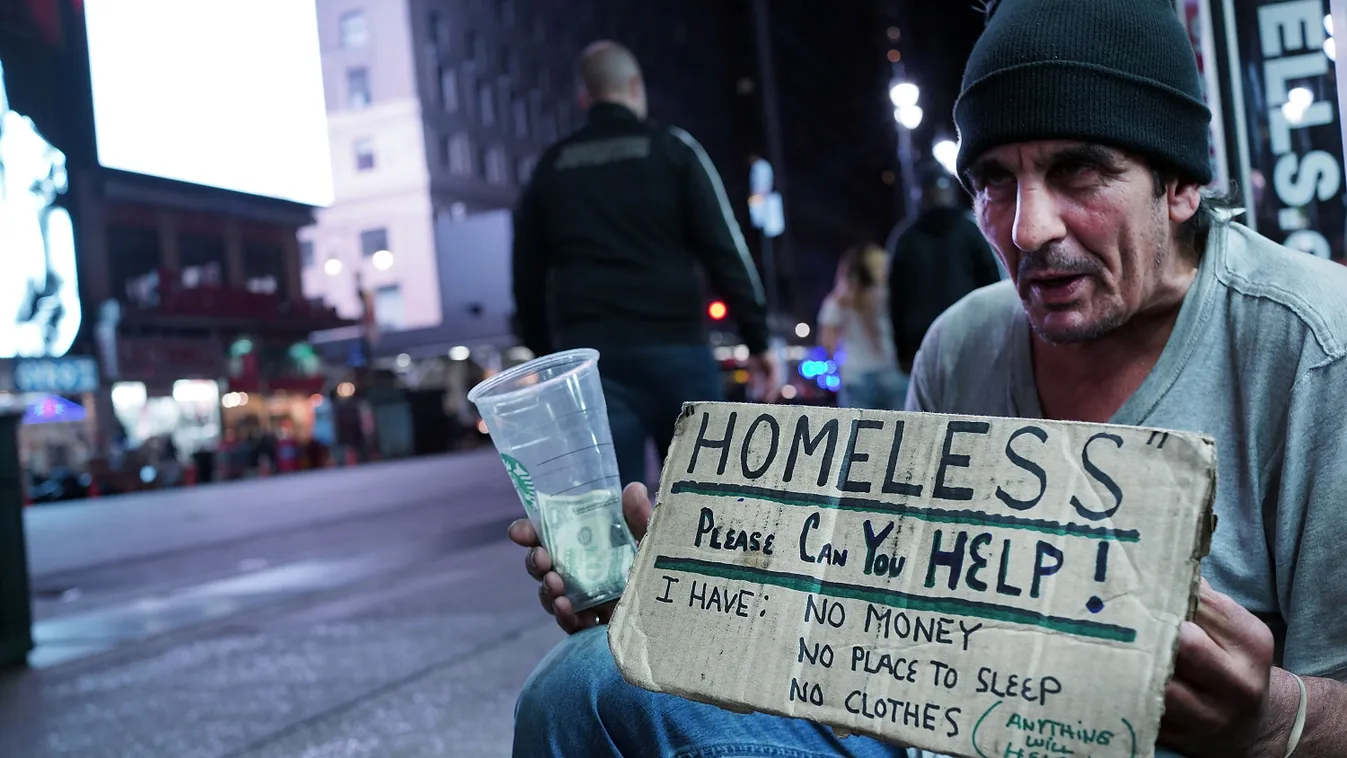 USA társadalmi egyenlőtlenségek New York City szegény hajléktalan 