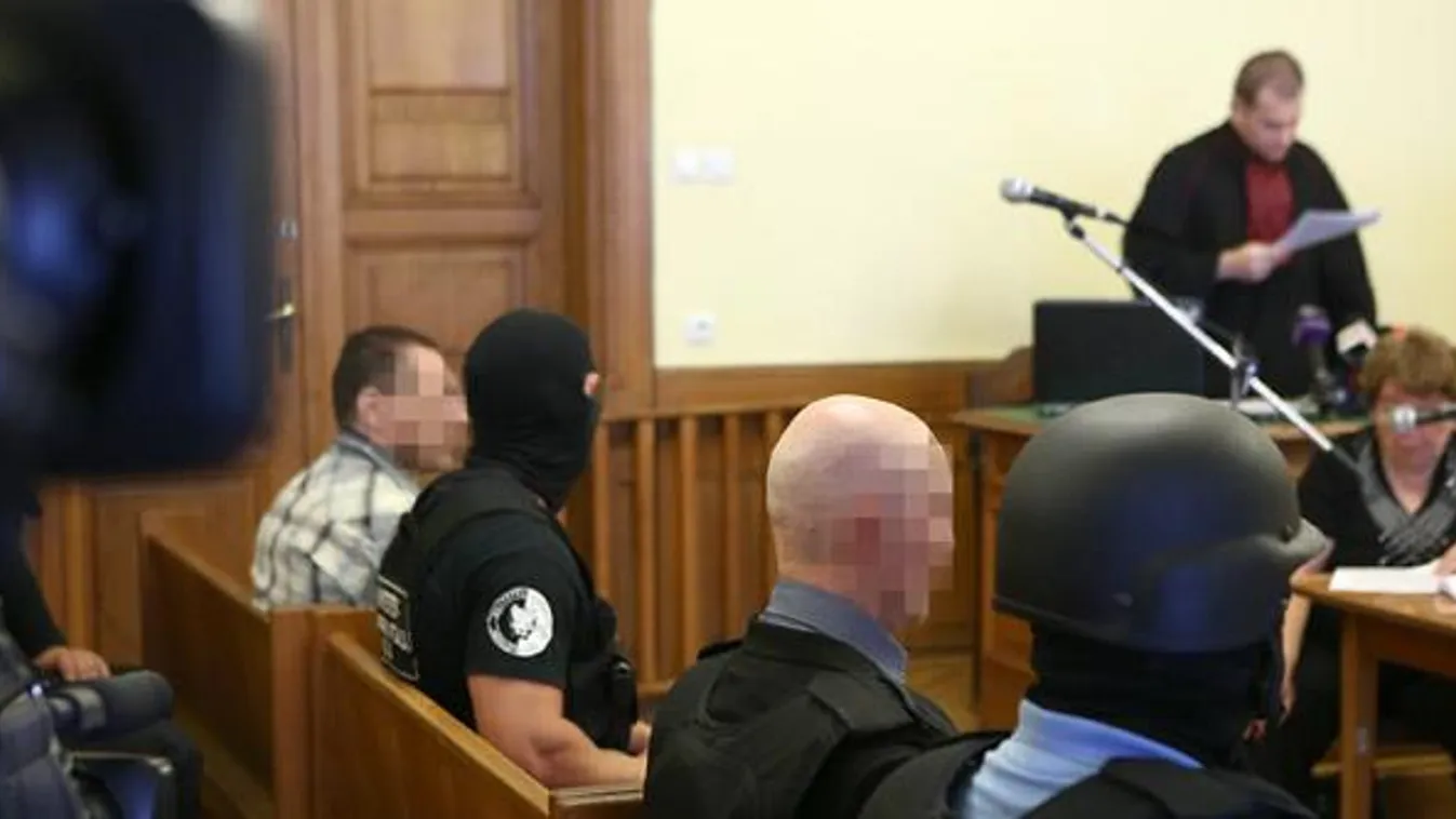 Az ügyész ismerteti a vádat, Ladislav T. és Jozef Rohác  gyanúsítottak előtt a Fenyő-gyilkosság tárgyalásán, a Fővárosi Törvényszéken 2013-ban. Rohácot később az Aranykéz utcai robbantással is meggyanúsították. 