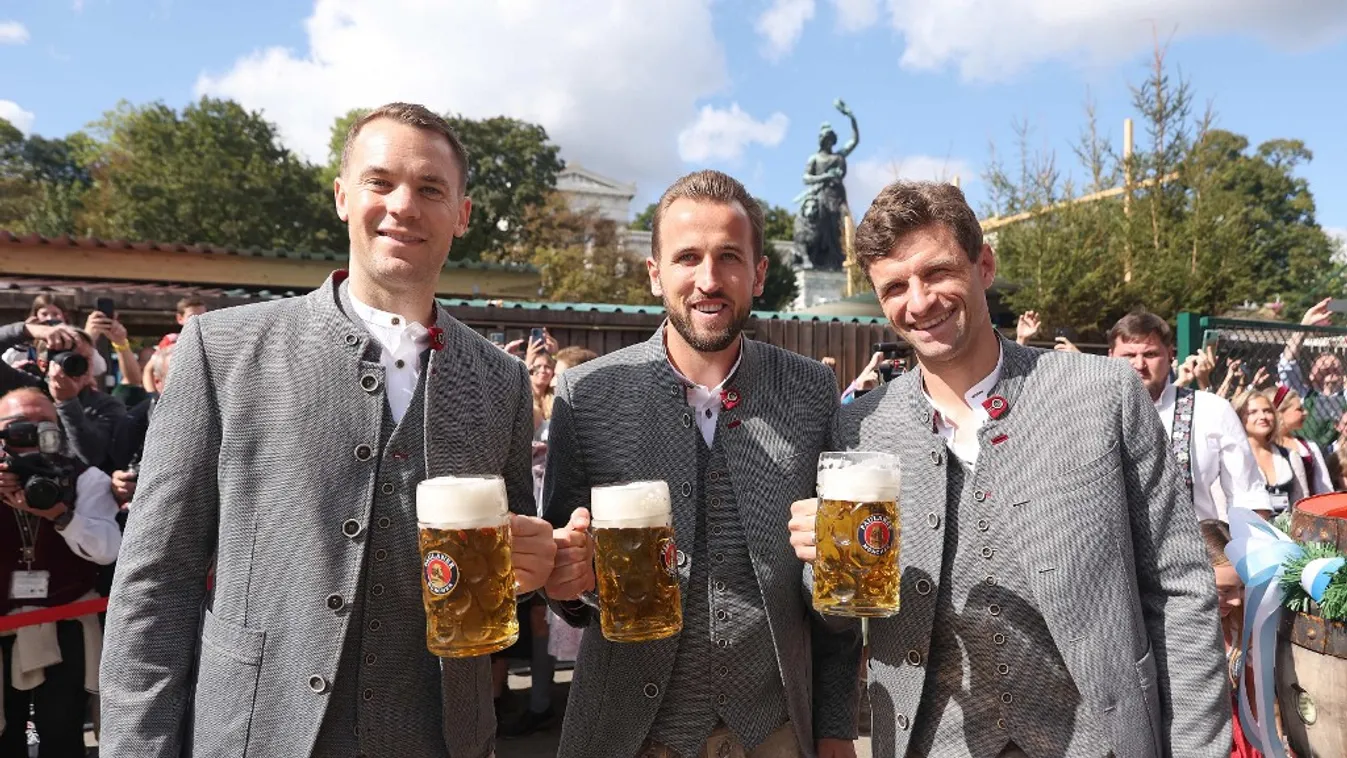 Manuel Neuer, Harry Kane, Thomas Müller 