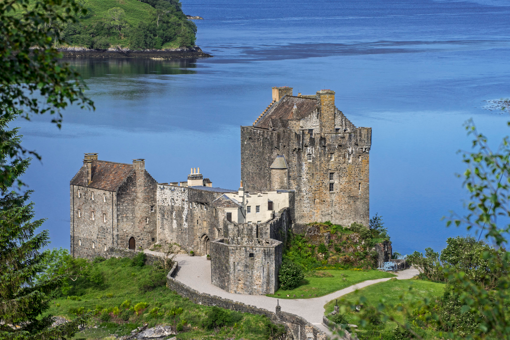 eilean donan castle, kastély, vár, skócia, Eilean Donan, skót 