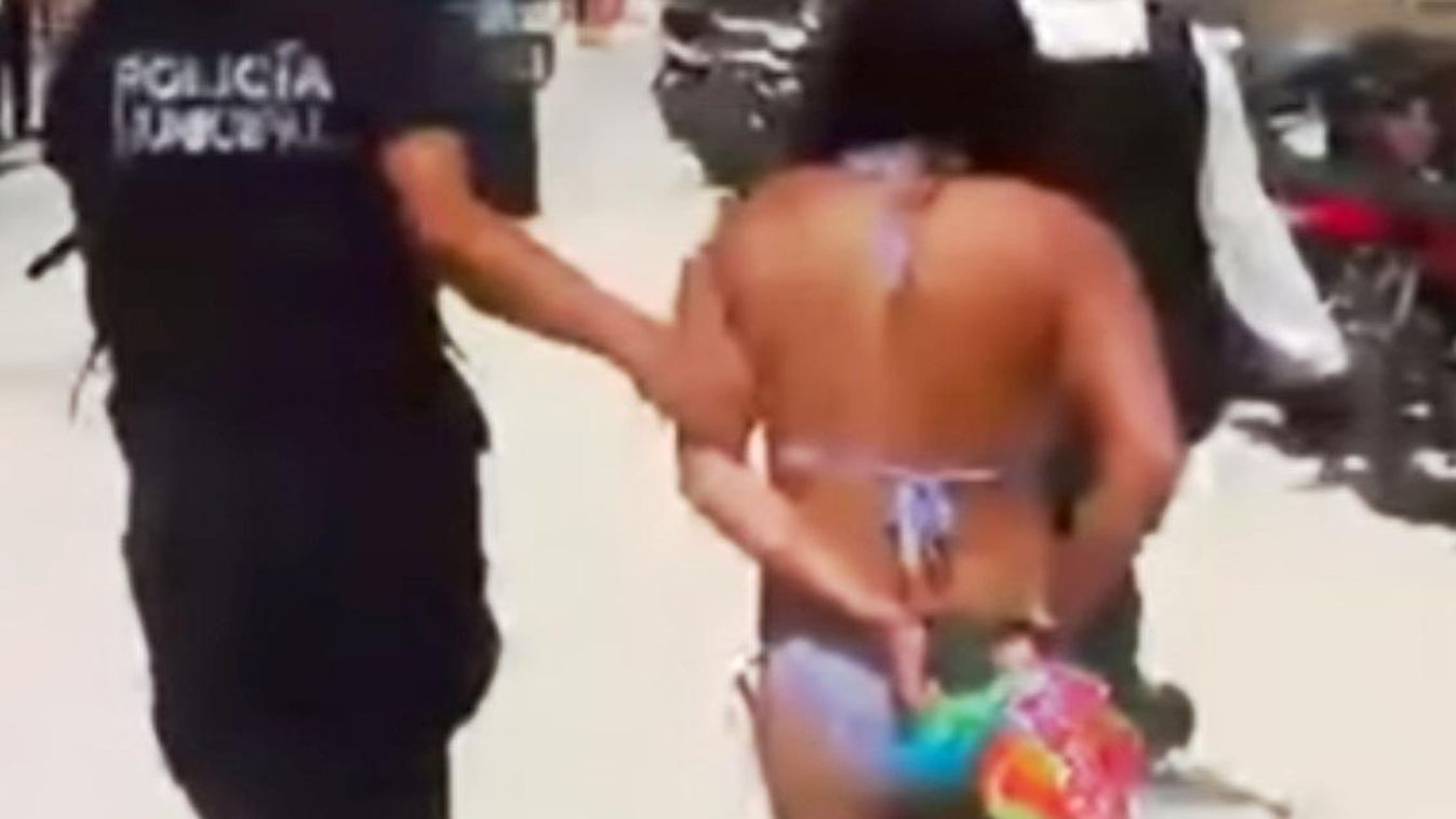 Letartóztattak egy nőt Mexikóban strandolásért 