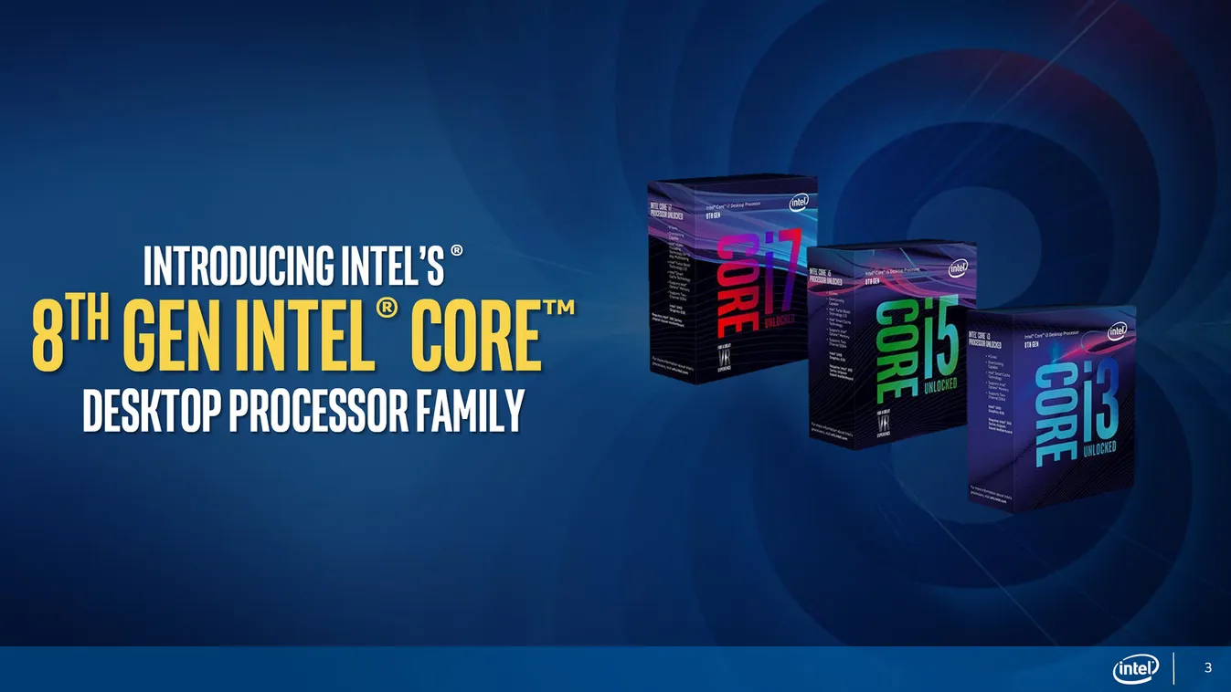 intel cpu processzor core i3 core i5 core i7 coffee lake 