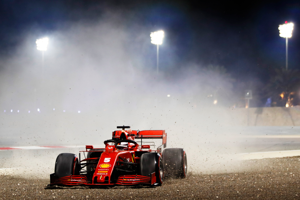 Forma-1, Sebastian Vettel, Ferrari, Szahíri Nagydíj, 2020 péntek 