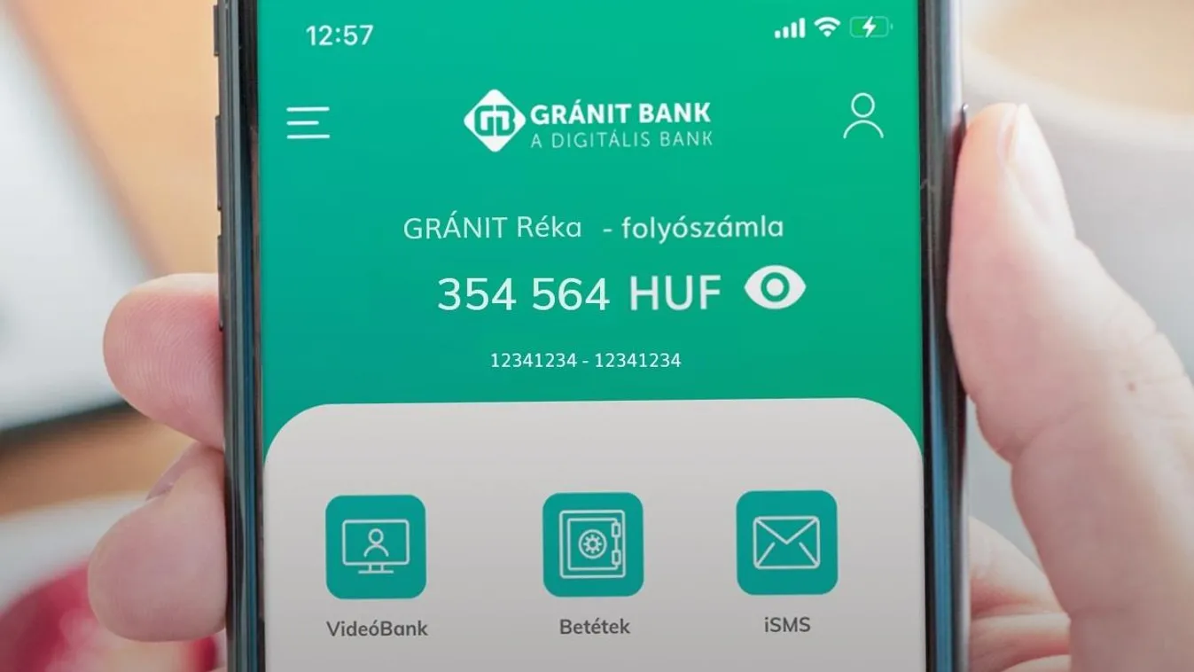 Gránit Bank, applikáció 