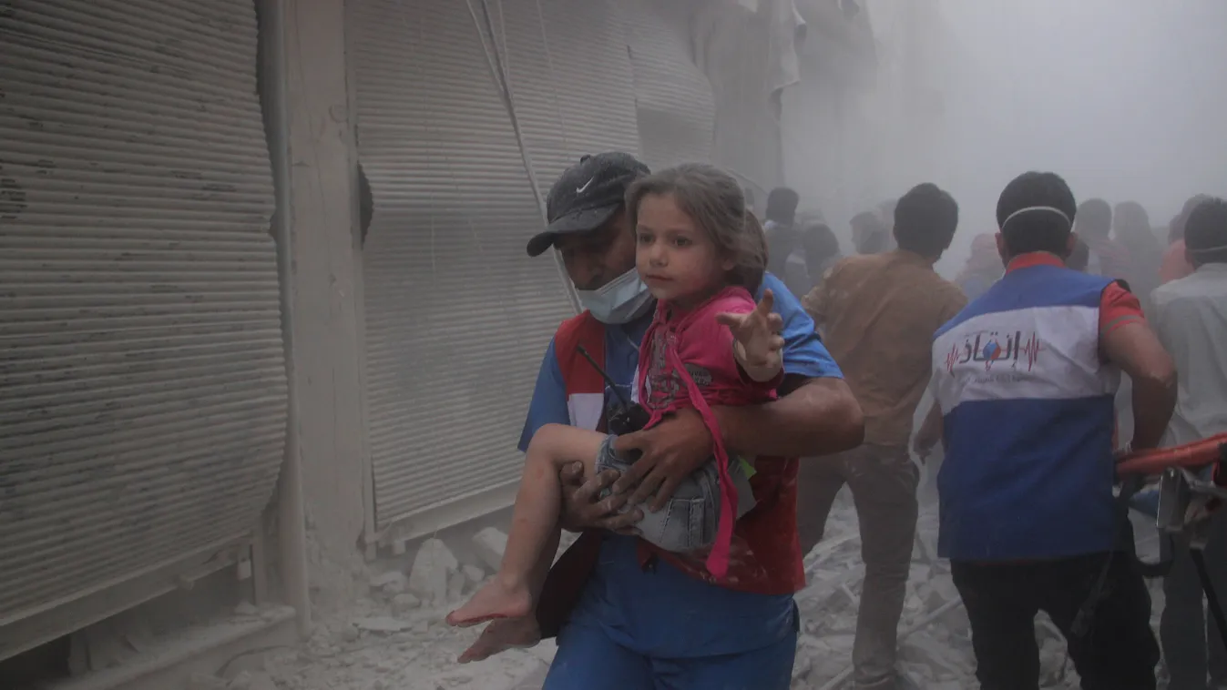 szíria, aleppó, kislány 